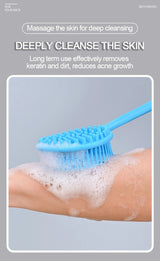 Silicone Shower Brush Body Exfoliating Dry Brushing Bathroom Back Bath Brush for Shower Brush for The Back