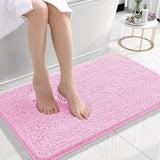Bathroom Rugs 30x20, Extra Soft Absorbent Chenille Bath Rugs, Rubber Backing Quick Dry, Machine Washable Bath Mats for Bathroom