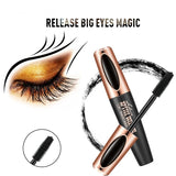Black 4D Fiber Mascara Thick Lengthening Volumizing Waterproof Sweatproof Long Lasting Eyelash Extension Eye Makeup Cosmetics