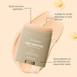 Face Cream Stick Moisturizing Facial Body Sunscreen Matte Sun Stick SPF 50+ UV Protective Cream Refreshing Hydrating Waterproof