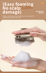 1pcs Silicone Shampoo Brush Head Scalp Massage Comb Hair Washing Comb Body Massage Shower Brush Salon Hairdressing Tool