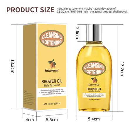 2-in-1 Bath Oil Body Cleaning Moisturizing Skin Dirt Remover Smooth Shower Gentle Cleanses Nourishes Oils For Bath Daily Care