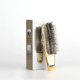 Japanese Premium Head Massager Scalp Brush Hair Massager Shampoo Brush Wet Plastic Detangling Brush Hair Cleaning Comb Rose Gold