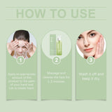 HOYGI Hyaluronic Acid Cleanser Oil Control Blackhead Remover Facial Skin Pore Cleansing Gel Brightening Exfoliating Face Wash