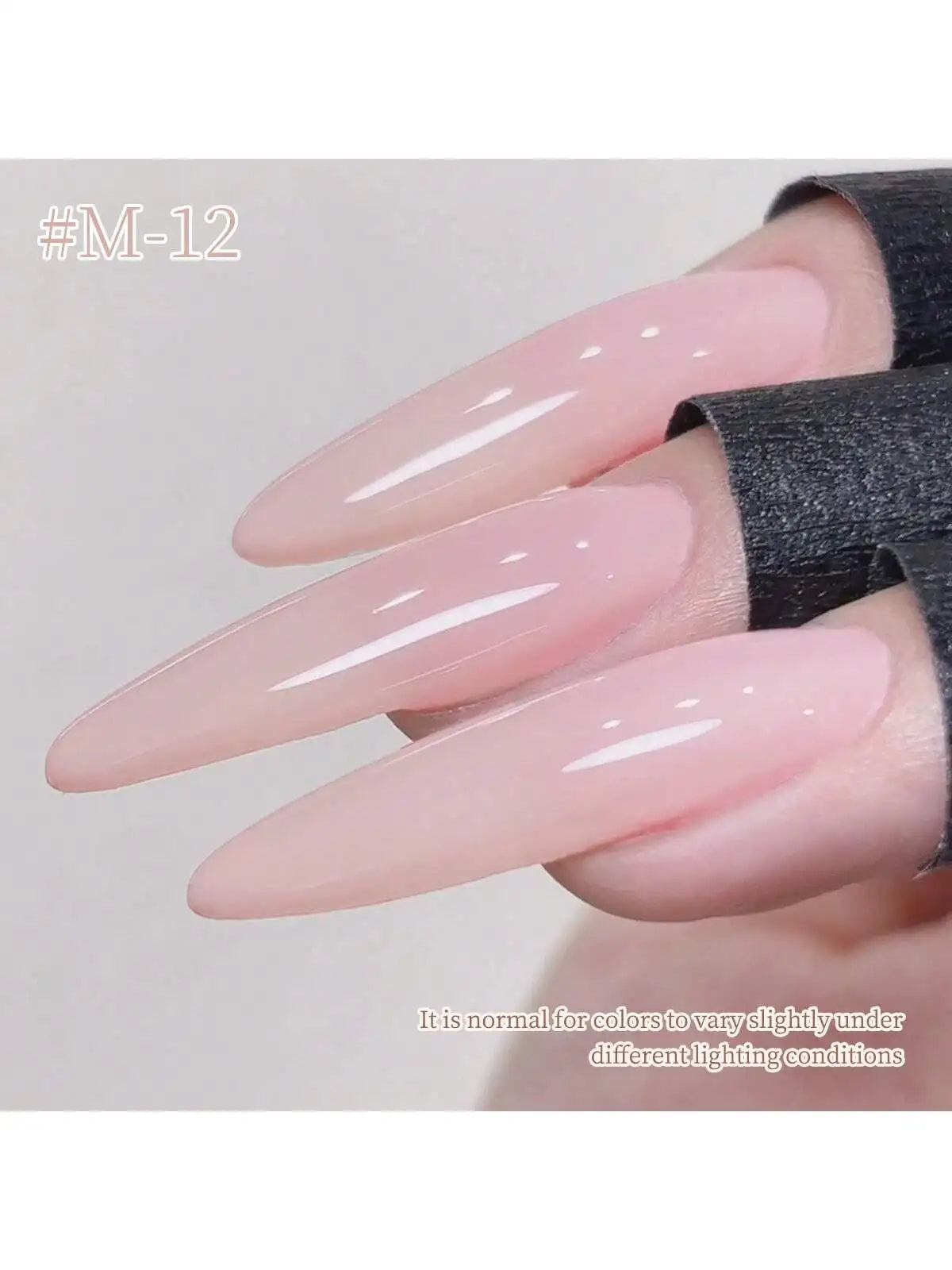 6pcs 15ml Ice-Transparent Nude Pink Nail Polish Full Set of Phototherapy Gel Suitable for Nail Salon DIY