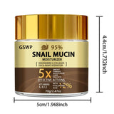 GSWP Snail mucin 95% cream - moisturizes day and night, deeply hydrates, firms and nourishes, creating radiant skin.70/140g