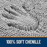 Bathroom Rugs 30x20, Extra Soft Absorbent Chenille Bath Rugs, Rubber Backing Quick Dry, Machine Washable Bath Mats for Bathroom