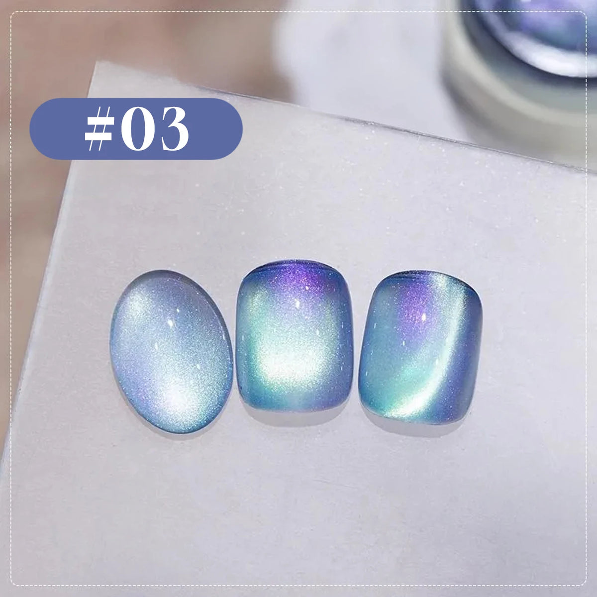 1-6PCS 12ML Human Fantasy Cat Eye Gel Nail Polish Ice Clear High-end Glass Bead Semi-permanent Gel Nail Polish Nail Art Supplies