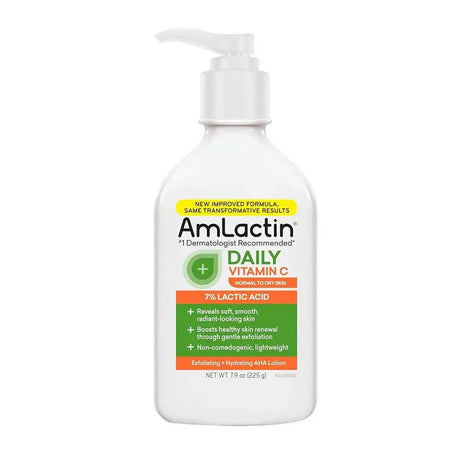 Amlactin Moisturizing Body Lotion With Fruit Acid Gently Exfoliates Dead Skin Cells Reduce Roughness For Seasonally Sensitive Sk