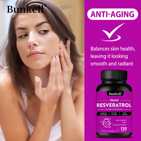 Resveratrol - Premium Antioxidant Supplement for Anti-Aging, Immune Support, Brain & Joint Health