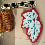 Leaf Hand Towel Bathroom Accessories Absorbent Kitchen Towel Soft Towel Hanging Towels Handkerchief Towels Home Wash Hand Towels
