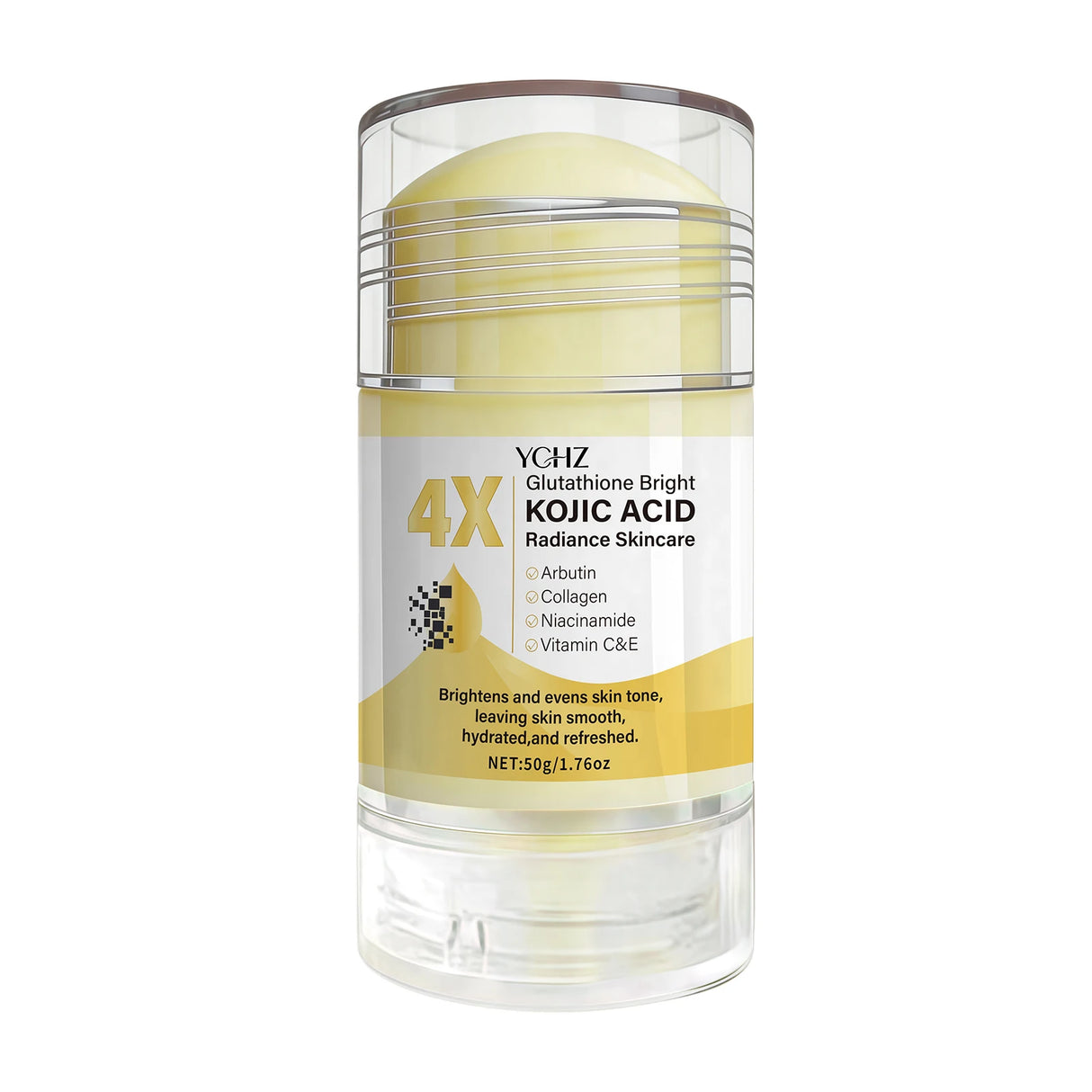 Kojic Acid Cream Stick, Evens Out Skin Tone, Eliminates Dark Spots and Dullness - Non-Greasy, Suitable for Both Men and Women - Whitening and Moisturizing Cream, for Day and Night Use - 50g