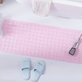 1Pc non-slip shower mat bathtub mat with drain holes and suction cups machine washable household bathroom shower carpet bathroom