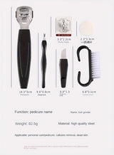 Stainless Steel Pedicure Tool Set Foot Care Kit Foot File Callus Remover Dead Skin Trimming Supplies For Home Personal Foot Spa Daily Maintenance