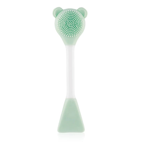 Bear Silicone Double Head Face Mask Brush Facial Exfoliate Blackhead Removal Cleanser Brush Mud Film Facial Brush Skin Care Tool