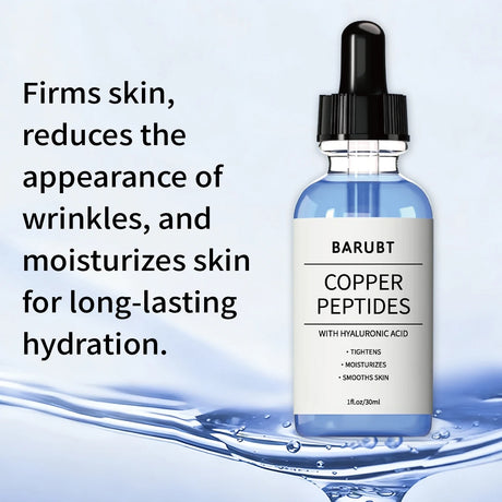 Copper peptide hyaluronic acid facial essence 30ml - moisturizing, smoothing and brightening
