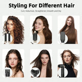 Six-In-One Hot Air Comb Foldable Curling Iron Hair Dryer Straight Roll Multi-Function Portable Hair Dryer
