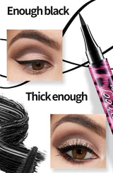 YANQINA Liquid Eyeliner Pencil 4D Waterproof Mascara Set Cosmetics Eye Liner Thick Curling Mascara Eyebrow Pencil Eyes Makeup