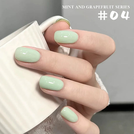 MN 12ML Selling Mint Mambo Gel Nail Polish ilky Green Blue-green Series Gel Polish Blue Nails Green Nail Summer Nail Spring Nail