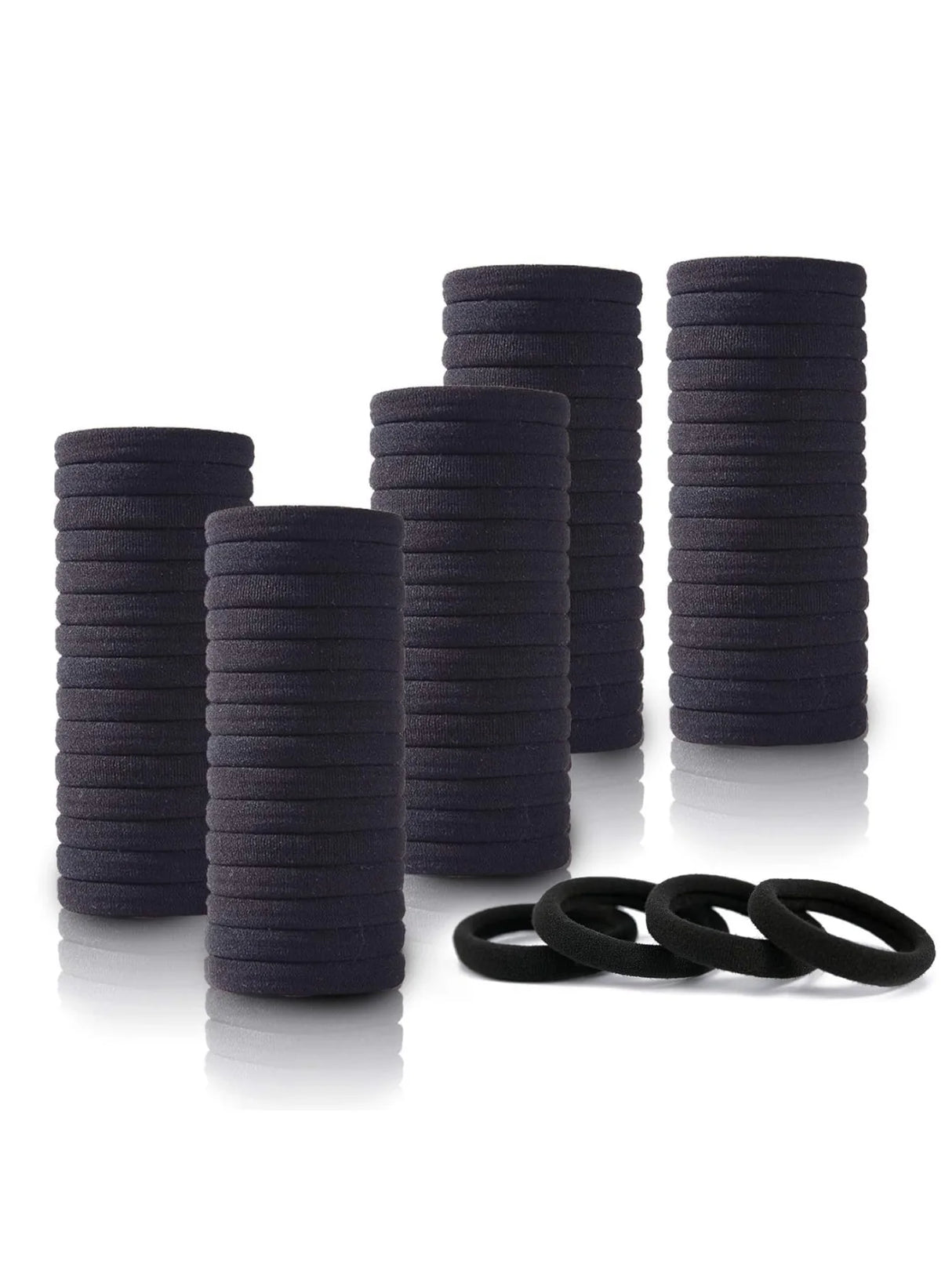 Hair Ties 100 Pcs Bulk, Seamless & Strong Hold, Diameter 1.58 Inch (4cm), for Thick & Thin Hair, Great for Gifts (Wife/Daughter)