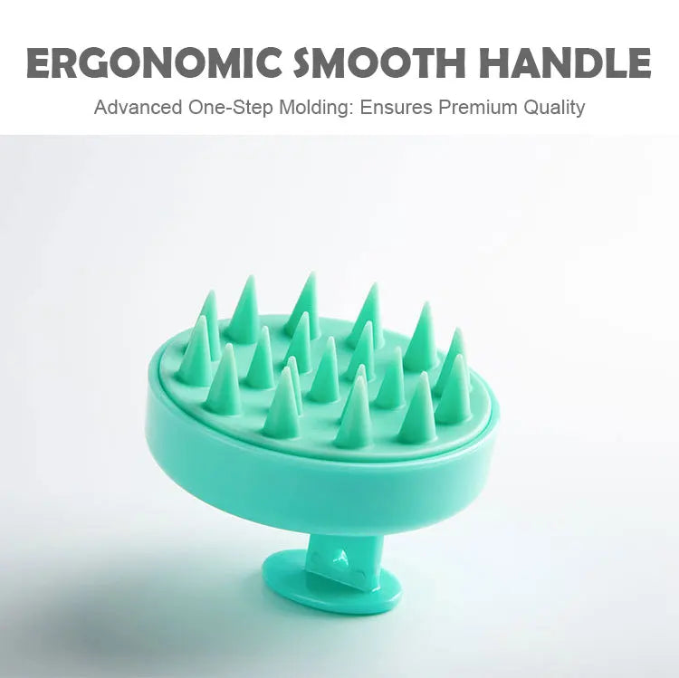 Silicone Scalp Massage Comb - Soft PE Bristles Shampoo Brush for Deep Cleansing, Home SPA & Bath Brush