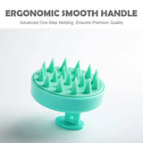 Silicone Scalp Massage Comb - Soft PE Bristles Shampoo Brush for Deep Cleansing, Home SPA & Bath Brush