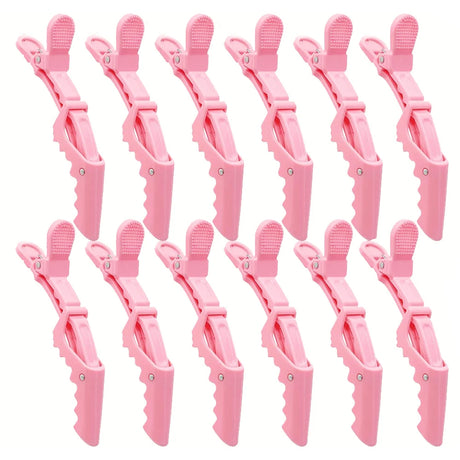 12Pcs Hair Clips for Styling Sectioning,Wide Teeth Design Professional Salon Alligator Hair Clips for positioning, perming