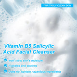 Amococo 2Pcs B5 Salicylic Acid Face Wash 100ml Oil Control Cleanser Deep Pore Foaming Wash for Oily Acne Prone Skin