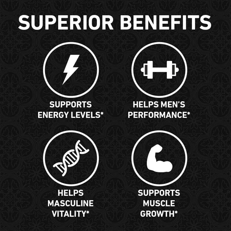 American Maca+Ginseng Capsule 60 Tablets 100% Pure Non-GMo Supports Reproductive Health Natural Energizer