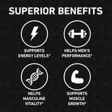 American Maca+Ginseng Capsule 60 Tablets 100% Pure Non-GMo Supports Reproductive Health Natural Energizer
