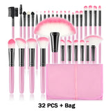 10-32PCS Makeup Brush Set Soft Fluffy Powder Foundation Contour Blush Concealer Eye Shadow Blending Makeup Kit Women Beauty Tool
