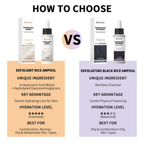 Rice Peeling Ampoule Soft Exfoliating Face and Body Scrub Dead Skin Cells Blackhead Remover for All Skin Types  korean skin care