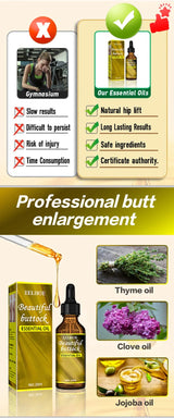 Buttock Enlarge Butt Enhancement Essential Oil Butt Lift Up Firming Big Hip Enhance Cream Butt Breast Plump Growth Sexy BodyCare