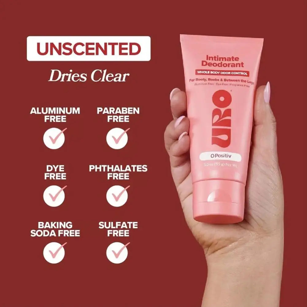 Natural Body Deodorant for Women & Men - All-Day Odor Control- Intimate & Underarm Care-Moisturizing & pH Balancing