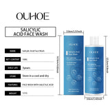 Salicylic Acid Facial Cleanser Acne Treatment Moisturizing Oil Control Skincare Face Wash Cleansing Pore Hydrating Skin Care
