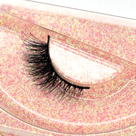 Half Lashes Mink Eyelashes Fluffy Soft False Eyelashes Wispy Cross Mink Eye Lashes Natural Short Mink Eyelash Extension Makeup