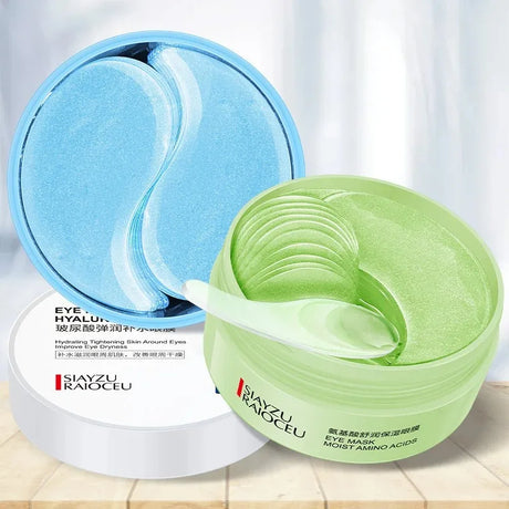60Pcs Hyaluronic Acid Crystal Collagen Eye Mask Anti Dark Circles Remove Eye Bagsmoisturizing Firming Eye Patches Skin Care