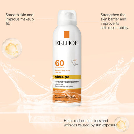 Sunscreen Spray Spf50 Waterproof Facial Body Long Lasting Sun Block Isolation Mist UV Protector Brightning Moisturizer Skin Care