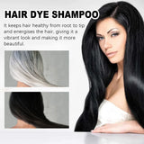 New Hair color shampoo 3 in 1 makes hair instantly from white to brown natural hair color protective sleeve for women 100ML