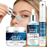 SEYHZE Facial Skincare Kit 3pcs with Eye Essence Moisturizing Cream And Serum - Tightening Lifting Even Skin Tone Deep Hydration