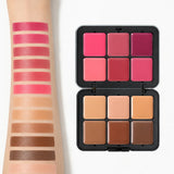 Cream Blush Contour Concealer Palette, 12 Shades Multi-Use Cream Makeup Palette for Face, Blendable Matte Cream Bronzer Highlighter Blush Pigment, Long Lasting Cream Foundation Camo Palette for Cheek,