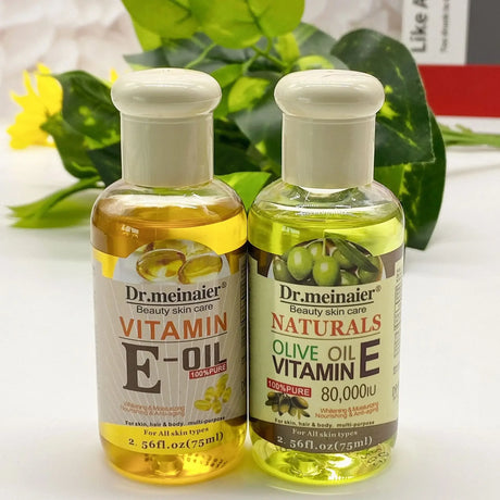 Vitamin E Face Essence Oil Morning & Night Whitening Shrink Pores Anti Wrinkle Aging Freckle Repair Face Skin Care Essence 75ml