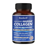 Marine Collagen 2400 Mg | Contains Hyaluronic Acid, Vitamin C and Biotin | High Strength Collagen Supplement for Men and Women