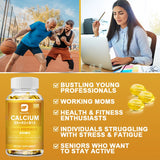 BEWORTHS 4in1 Vitamin D3 Calcium Capsules for Bone Strength Heart Health Immune Support Nerve and Muscle Function Health