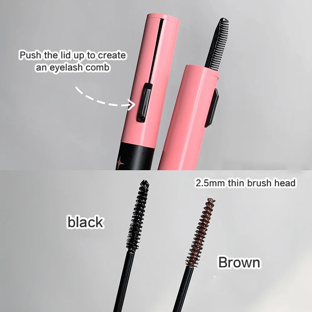 Double-ended Charming Long Mascara Gegebear Natural Curling Long-lasting Waterproof and Sweat-proof Eyelash Primer