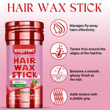 WOZUTUNT 75g Wax Stick with Styling Comb for Natural Hair and Wig Long-Lasting Hold Solid Wax Cream Multi-Functional Hair Pomade