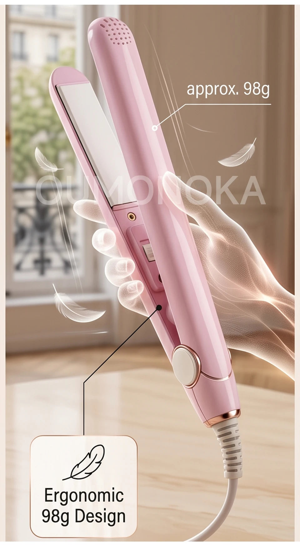 3 in 1 Hair Iron High Quality flat iron Straightening hot comb mini professional hair straightener & Curling Iron Styling Tools