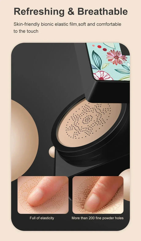 Mushroom Head Air Cushion, CC Cream Natural Moisturizing Foundation Concealer Whitening Oil-control Makeup Cosmetics BB Cream
