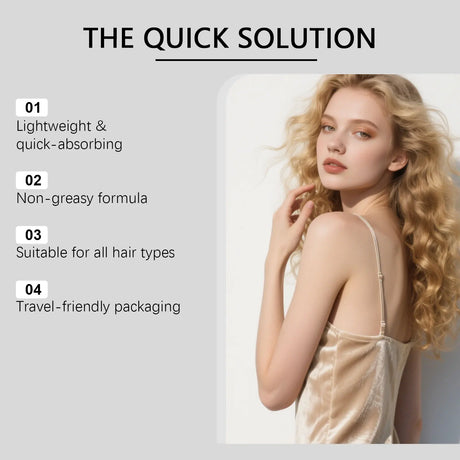 Polygonum Multiflorum Hair Care Spray Biotin Nourishes Scalp Strengthens Hair Roots Smoothing Hair Care Essence Conditioner