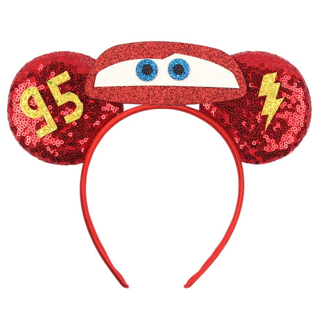 Newest Festival Party Cosplay Mouse Ears Headband 3.3" Ears Glitter Hairband Without Bow For Boys DIY Cartoon Hair Accessories